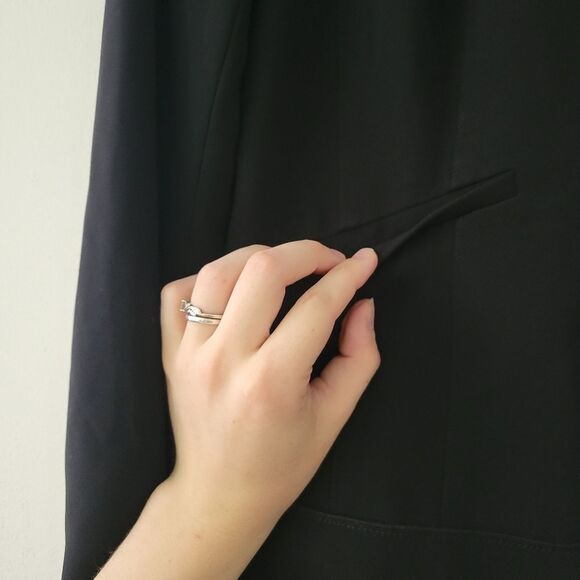 Ann Taylor Black Blazer Jacket 6 - Picture 2 of 7